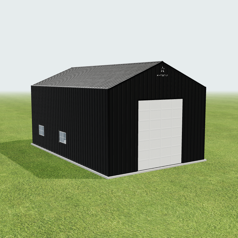 25x40x16 Shop Metal Building 3D preview