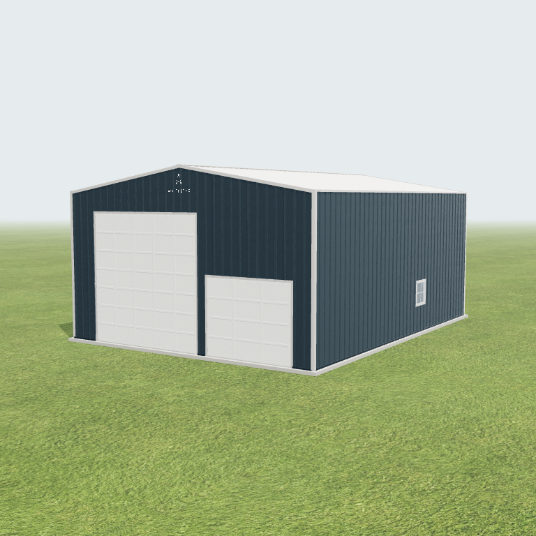 30.33x40x16 Shop Metal Building 3D preview