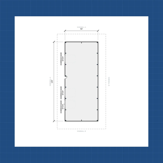 Building floor plan with dimensions