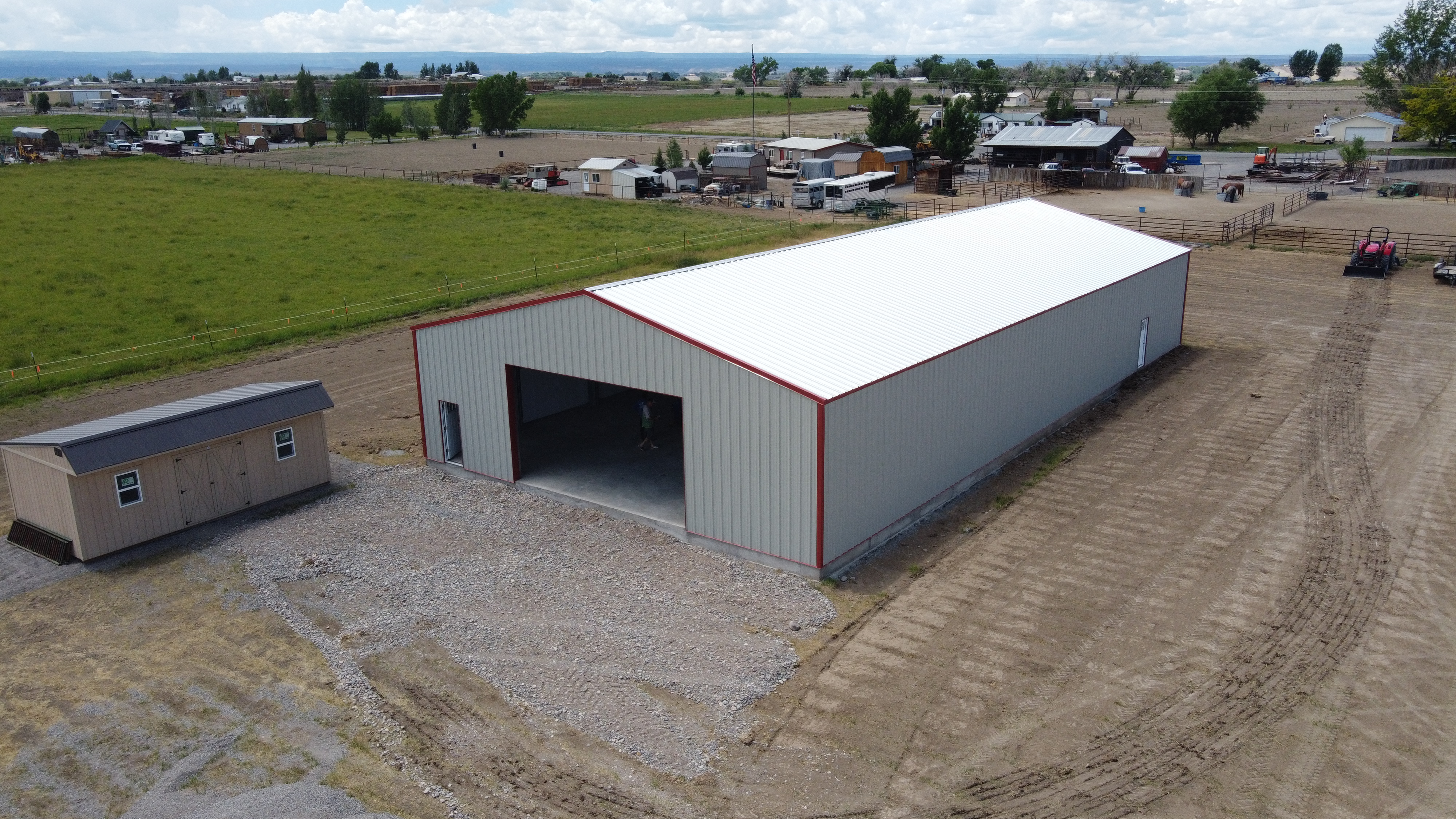 50'w x 100'l x 14'h (eave)