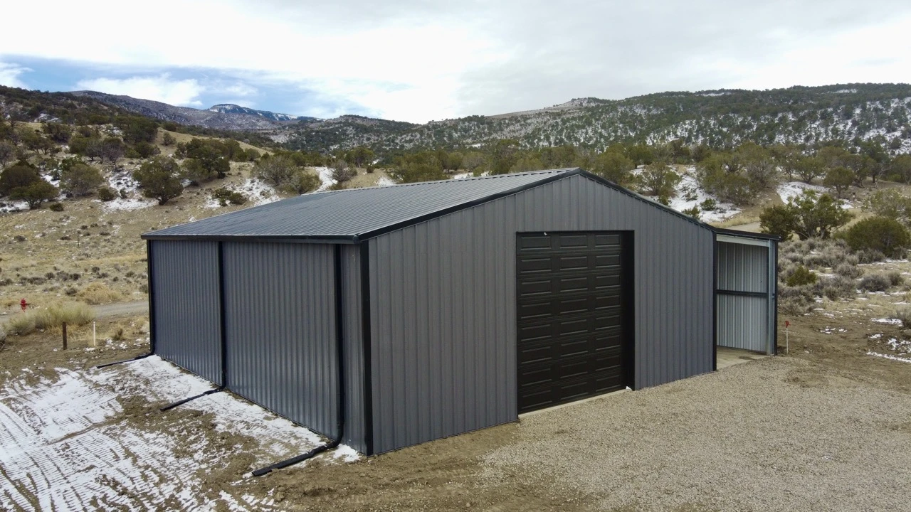40×50 Steel Building w/ Lean-To in Colona CO