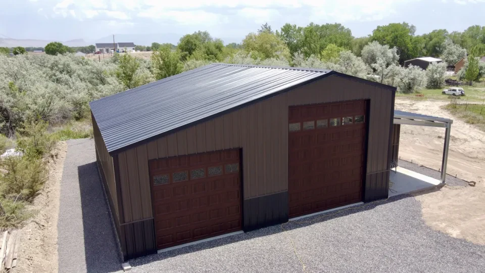 16.17x42x16.5 Shop Metal Building — Completed project photo 1.