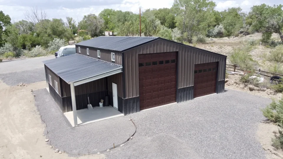 16.17x42x16.5 Shop Metal Building — Completed project photo 2.