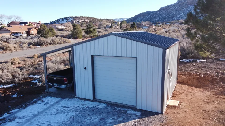 20x20x12 Shop Metal Building — Completed project photo