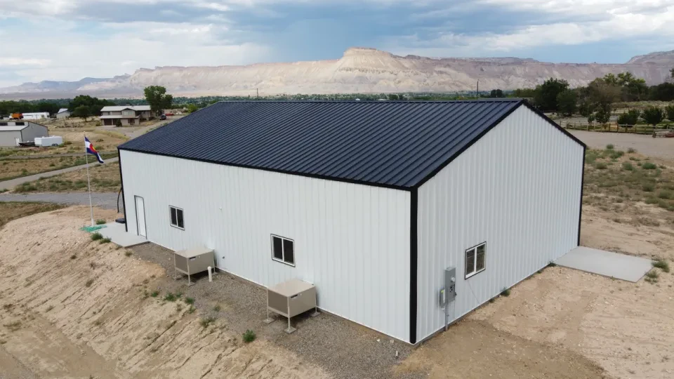 40x60x16 Shop Metal Building — Completed project photo 1.