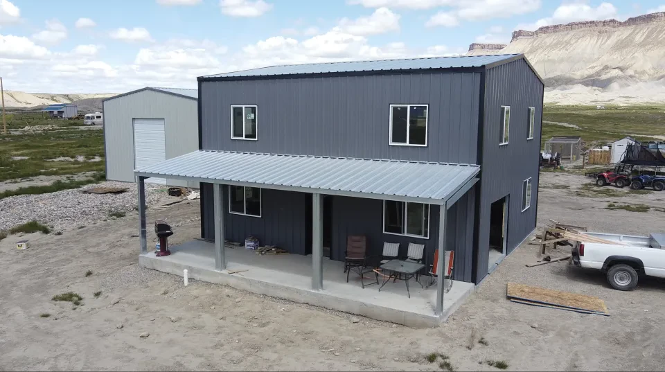 30x35x20 Shop Metal Building — Completed project photo 1.