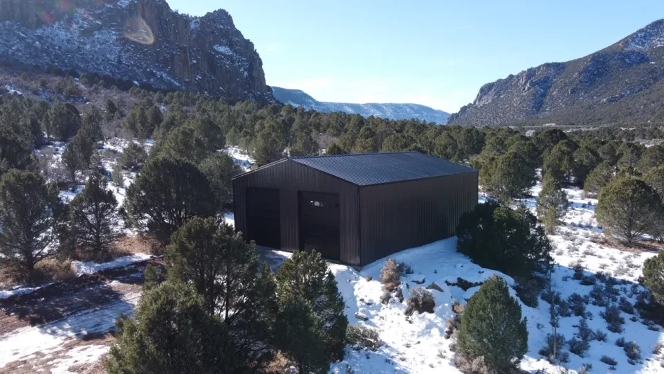 30x49x16.5 Shop Metal Building — Completed project photo 2