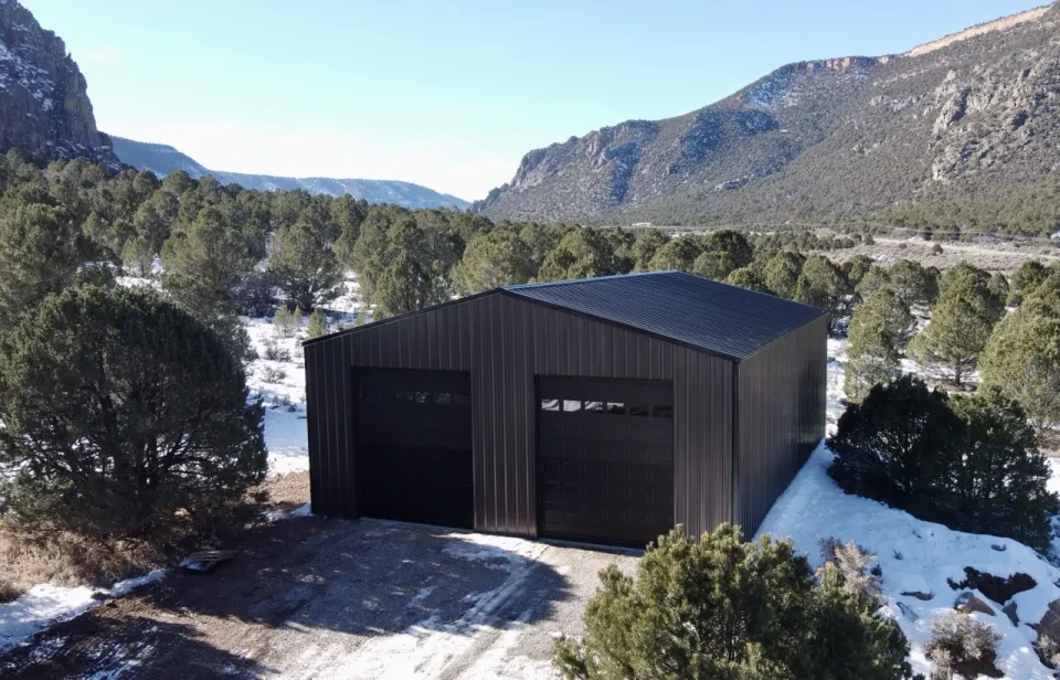 30x49x16.5 Shop Metal Building — Completed project photo