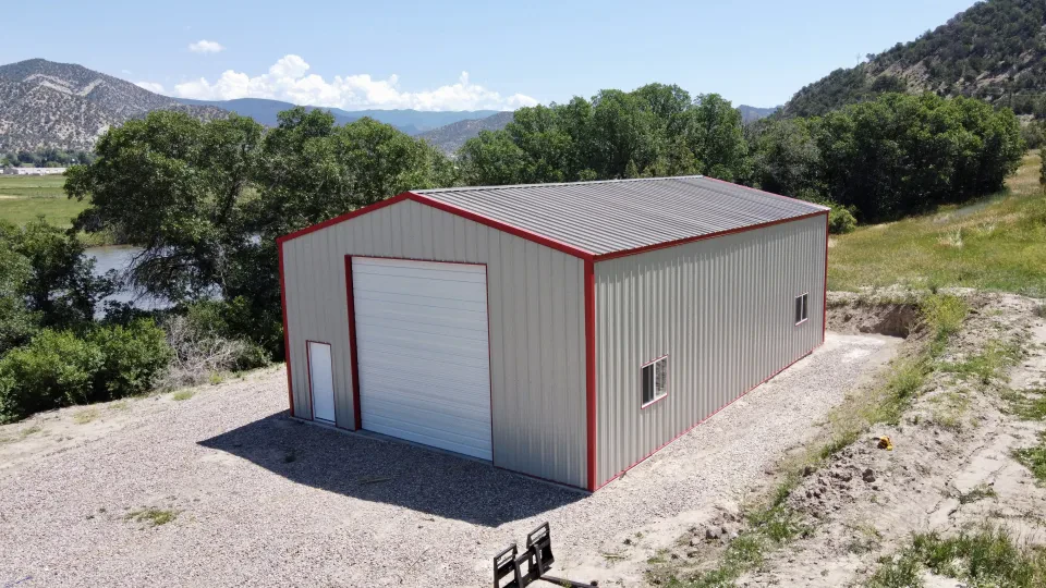 30x50x15 Shop Metal Building — Completed project photo