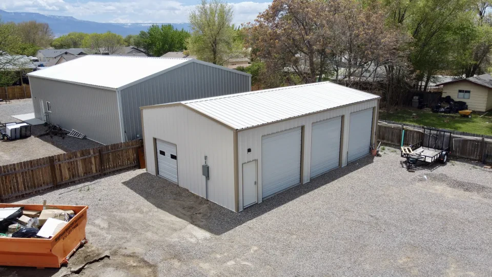 25x40x12 Shop Metal Building — Completed project photo 1.