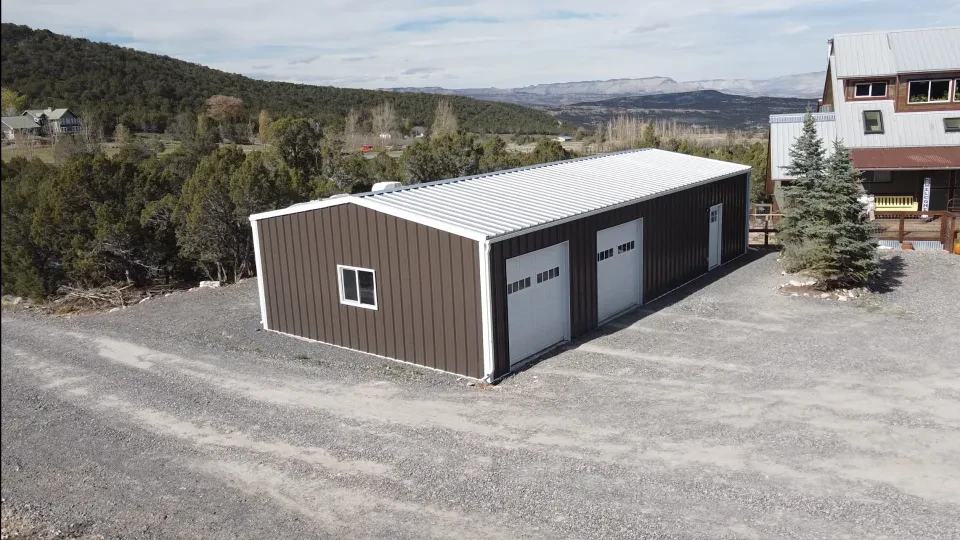 25x50x10 Shop Metal Building — Completed project photo 1