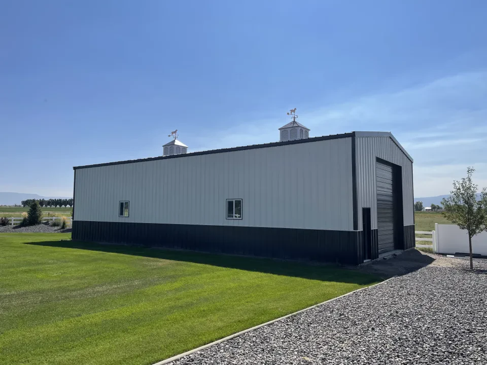 35x65x16 Shop Metal Building — Completed project photo