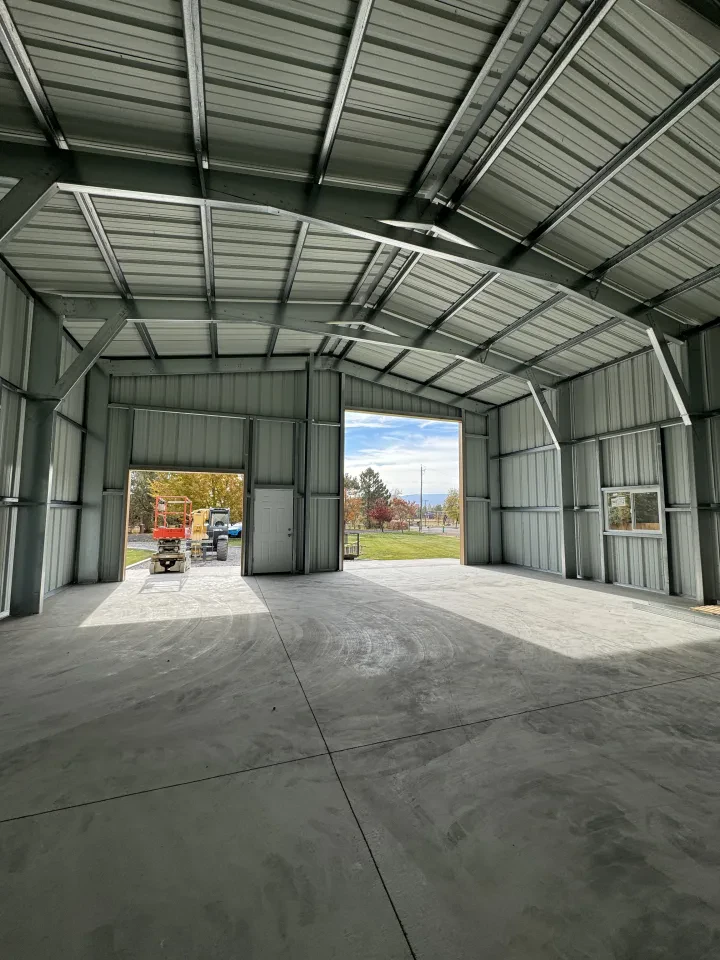 36x36x16 Shop Metal Building — Completed project photo 2.