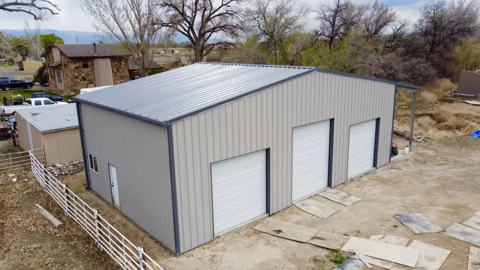 50x30x16 Shop Metal Building — Completed project photo 1