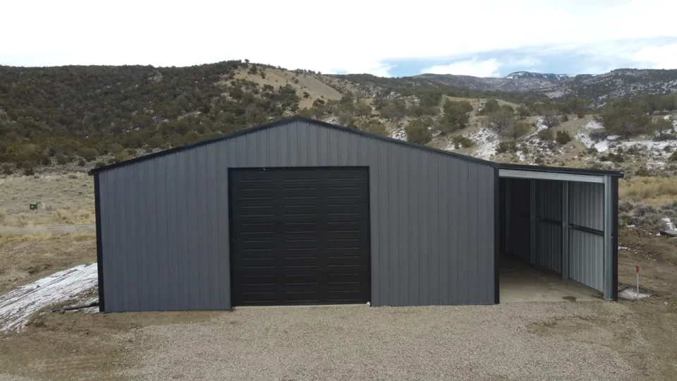 40x50x14 Shop Metal Building — Completed project photo 1