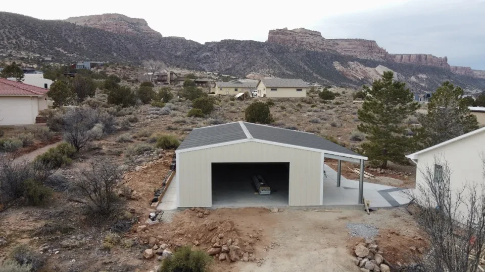 26x40x10 Shop Metal Building — Completed project photo 1