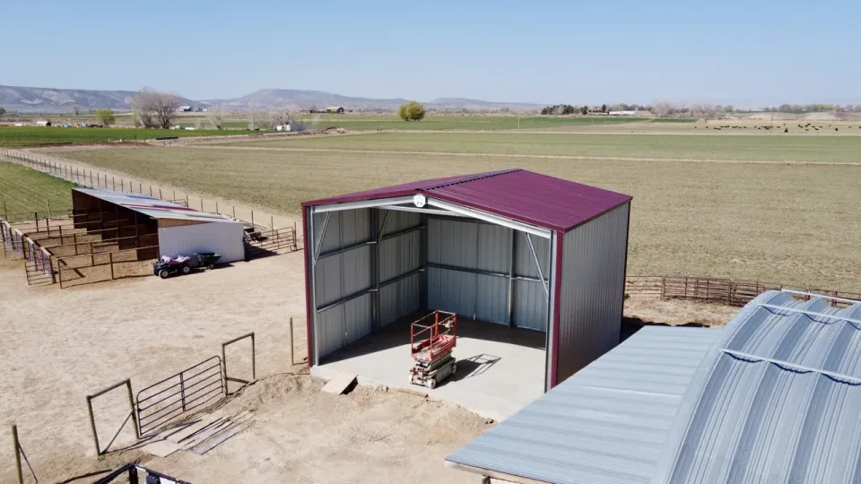 28x24x18 Shop Metal Building — Completed project photo 1