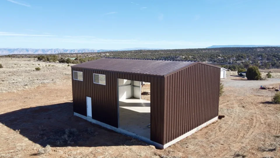 30x40x16 Shop Metal Building — Completed project photo