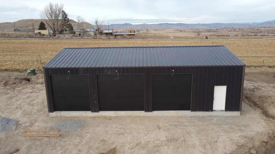 30x50x12 Shop Metal Building — Completed project photo 1
