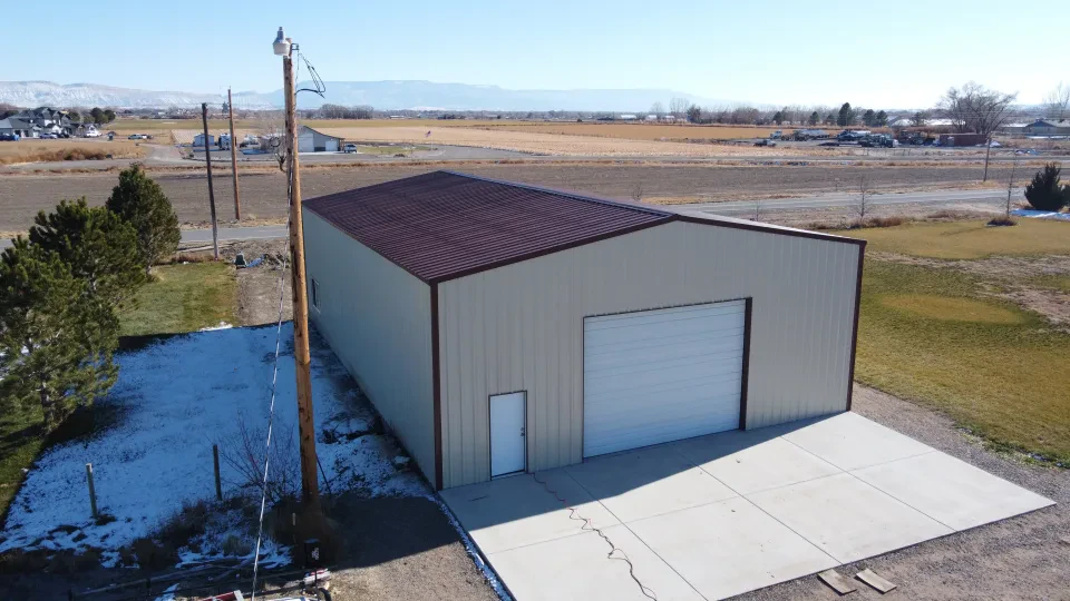 40x60x16 Shop Metal Building — Completed project photo 1