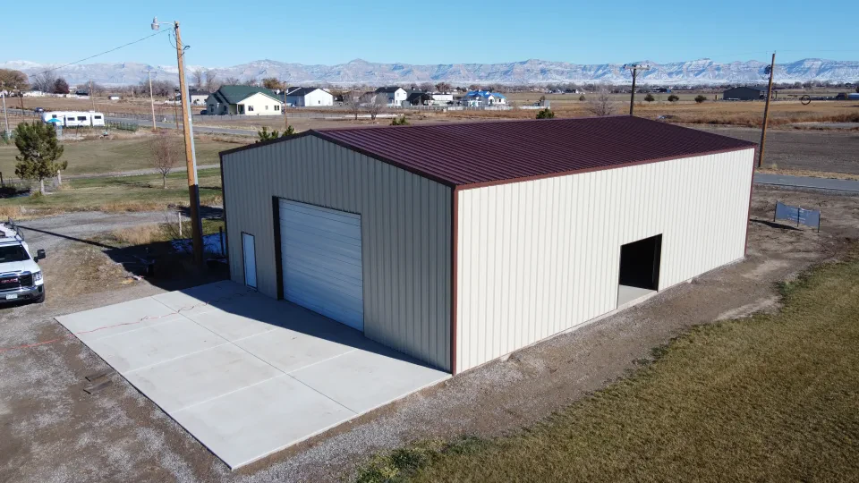 40x60x16 Shop Metal Building — Completed project photo 2