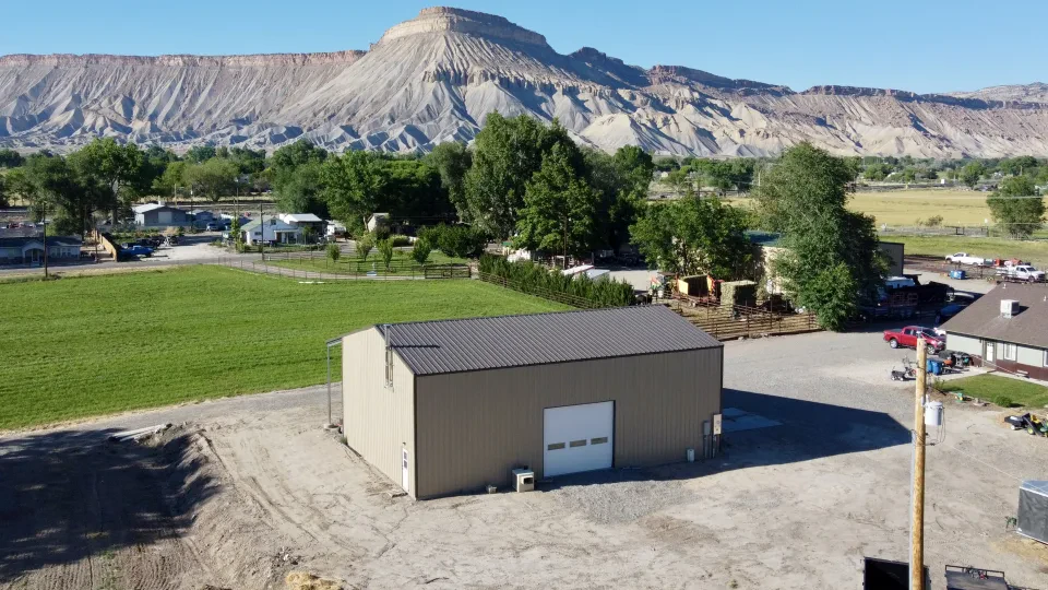 40x60x20 Shop Metal Building — Completed project photo
