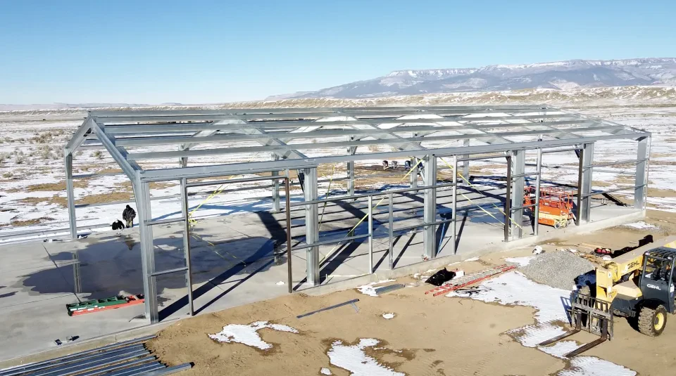 50x120x16 Shop Metal Building — Completed project photo 2