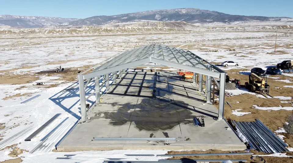 50x120x16 Shop Metal Building — Completed project photo 3