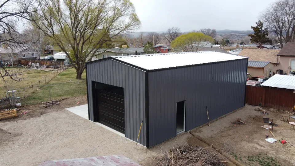 21x39.5x14 Shop Metal Building — Completed project photo